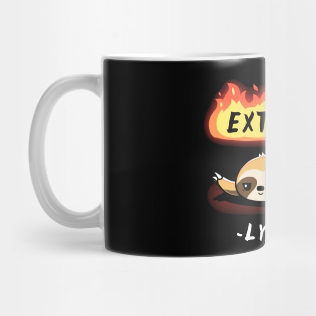 Extremely Tired Cute funny Bear Panda animal lover quote Artwork by LazyMice